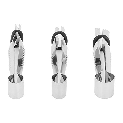 3 Stück Spitzenpinzette Clips, Edelstahl Kuchen Spitze Clip Cake Crimper Kuchen Cupcake Cookie Fondant Dekorationswerkzeug 3 Stück Spitzenpinzette Clips, Edelstahl Kuchen Spitze Clip Cake Crimper Kuchen Cupcake Cookie Fondant Dekorationswerkzeug von HERCHR