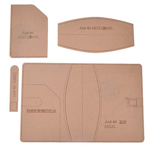 Acrylic Leather Template, Hand Made Wallet Pattern Leather Patterns Templates DIY Stencil Notebook Cover Craft Tool von HERCHR