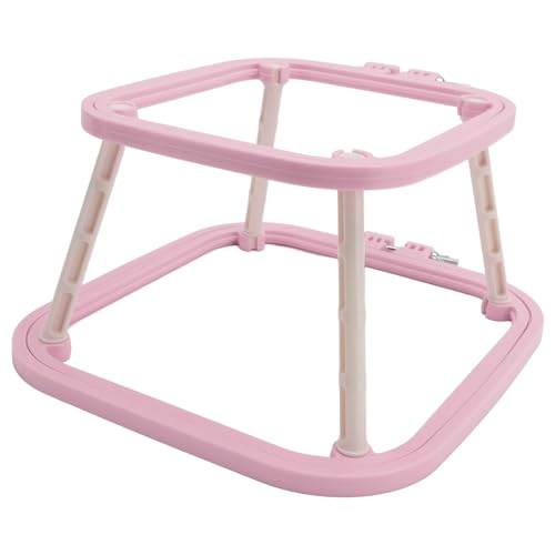 Doppelschicht Stickerei Hoop, Stich -Rahmenständer einstellbare integrierte Abs -Nadelhalter Cross Stitch Rack wiederverwendbares Nähnadel für das Nähen von Stoffmalereien (Hellviolett) von HERCHR