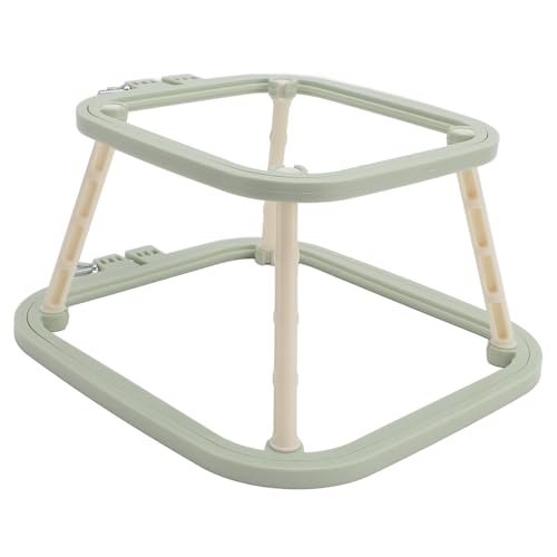 Doppelschicht Stickerei Hoop, Stich -Rahmenständer einstellbare integrierte Abs -Nadelhalter Cross Stitch Rack wiederverwendbares Nähnadel für das Nähen von Stoffmalereien (Nordisch grün) von HERCHR