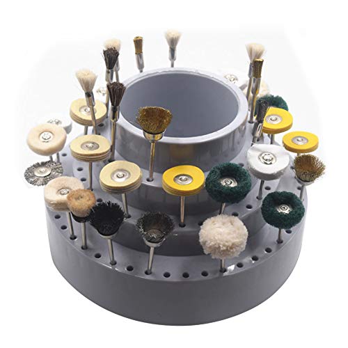 Dreh Bur Holder, runde Multi -Löcher -Werkzeug -Bithalter -Schleifwerkzeug Tipps Ständer Organizer von HERCHR