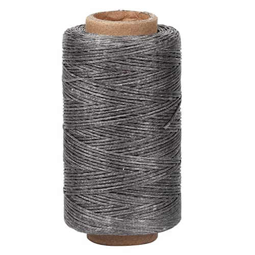 HERCHR Lederfaden 150D Gewachst, 250 m, Dunkelgrau, Polyester, Faden, YARN von HERCHR