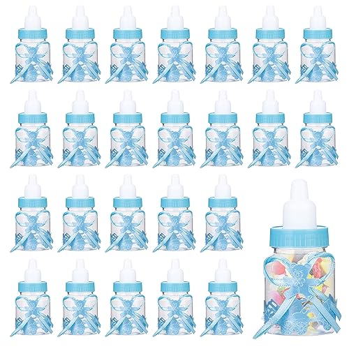 24pcs Babyflasche Dusche Favor, Mini Plastic Candy Box Für Boy Girl Newborn von HERCHR