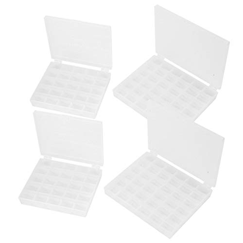 HERCHR 4-teilige Spulenbox, transparente 25/36-Gitter Leere Spulenbox Spulenbox Kunststoffkoffer Aufbewahrungsbox HERCHR 4-teilige Spulenbox, transparente 25/36-Gitter Leere Spulenbox Spulenbox Kunststoffkoffer Aufbewahrungsbox von HERCHR
