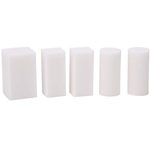 HERCHR 5er-Pack weiße Gummi-Schnitzblöcke, Schnitzgummi-Würfel-Stempelblock für die Herstellung von Handwerks-DIY-Stempeln von HERCHR