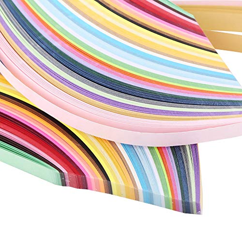 HERCHR 720 Stück Papier Quilling Strips Set 36 Farben 540mm(5mm) von HERCHR