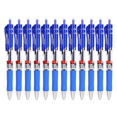 HERCHR Gel-Tintenstifte, Gel-Roller, 0,5 mm, feine Spitze, Kugelschreiber, große Kapazität, Presse, Carbon, Büro, Schreibwaren, Werkzeug für Journaling, Schule, Blau, 12 Stück HERCHR Gel-Tintenstifte, Gel-Roller, 0,5 mm, feine Spitze, Kugelschreiber, große Kapazität, Presse, Carbon, Büro, Schreibwaren, Werkzeug für Journaling, Schule, Blau, 12 Stück von HERCHR