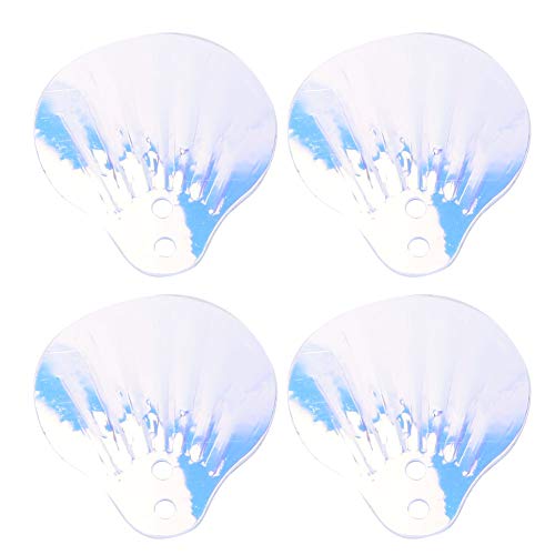 HERCHR Muschelkonfetti, Muschelformen, Klobige Glitzerflocken, Glitzer-Pailletten, Konfetti, Große Glitzernde Holografische Flocken-Pailletten, 18 X 20 Mm(02) von HERCHR