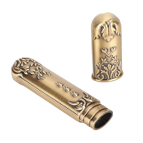 HERCHR Nadeletui aus Metall, Nähnadelhalter, Aufbewahrungsbox, Vintage-Nadeletui, DIY-Nähwerkzeuge, Praktische Nadelaufbewahrung, Zahnstocher-Aufbewahrungsbox(Bronze) von HERCHR