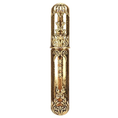 HERCHR Nadeletui aus Metall, Nähnadelhalter, Aufbewahrungsbox, Vintage-Nadeletui, DIY-Nähwerkzeuge, Praktische Nadelaufbewahrung, Zahnstocher-Aufbewahrungsbox(Gold) von HERCHR