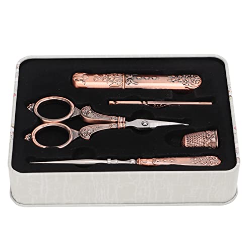 HERCHR Stickset, Nähwerkzeug-Set, Antikes Scheren-Set, Nähwerkzeug-Set aus Edelstahl, Handstick-Set Zum Basteln von Handarbeiten HERCHR Stickset, Nähwerkzeug-Set, Antikes Scheren-Set, Nähwerkzeug-Set aus Edelstahl, Handstick-Set Zum Basteln von Handarbeiten von HERCHR