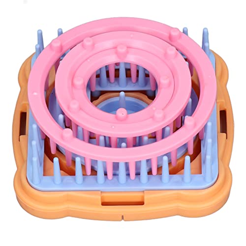 HERCHR Strickmaschine, Hutstrickmaschine, Strickbrett Rotierende Doppelstrickmaschine, Webstuhl-Maschinen-Kit für Erwachsene oder Kinder HERCHR Strickmaschine, Hutstrickmaschine, Strickbrett Rotierende Doppelstrickmaschine, Webstuhl-Maschinen-Kit für Erwachsene oder Kinder von HERCHR