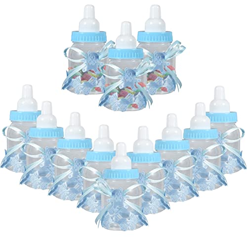 HERCHR Süßigkeiten Flasche Wiederverwendbar Candy Flaschen Geschenkbox, Süßigkeiten Box 12 Flasche Blau, Babyparty Deko Junge, Baby Shower Geschenk Gastgeschenke Babyparty HERCHR Süßigkeiten Flasche Wiederverwendbar Candy Flaschen Geschenkbox, Süßigkeiten Box 12 Flasche Blau, Babyparty Deko Junge, Baby Shower Geschenk Gastgeschenke Babyparty von HERCHR
