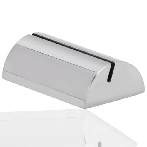 Tischkartenhalter aus Edelstahl, Tischkartenhalter Menühalter Silber Tischnummer Rezepthalter Nummer Fotoständer Memokartenhalter für Restaurants, Hochzeiten, Bankette von HERCHR