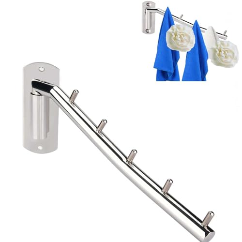 HERCHR Wandkleiderhaken Klappbar, Wäschehänger Wand Kleiderständer Klapphaken, Edelstahl Kleiderhaken Drehbare Klappbar Wand-Kleiderständer Kleiderhaken für Balkon Badezimmer Waschküche HERCHR Wandkleiderhaken Klappbar, Wäschehänger Wand Kleiderständer Klapphaken, Edelstahl Kleiderhaken Drehbare Klappbar Wand-Kleiderständer Kleiderhaken für Balkon Badezimmer Waschküche von HERCHR