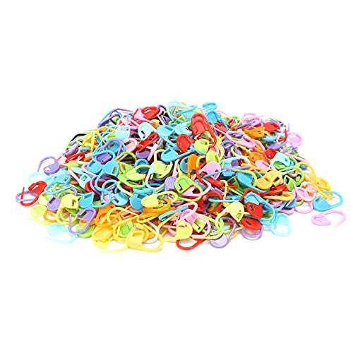 Maschenmarkierer, 1000 Stück, Bunte Strickmarker, Häkelnadeln, Reihenmarkierer, Maschenmarkierer Zum Häkeln, Stricken, Häkeln, Häkelklammern von HERCHR