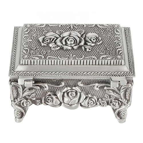 Schmuckschatulle, Metall-Schmuckschatulle, Schmuckkästchen Für Damen, Vintage-Schmuckkästchen, Elegante Geschnitzte Zinklegierung, Farbecht, Weiches Samtfutter, Schmuckstück-Aufbewahrungsbox Für Die D Schmuckschatulle, Metall-Schmuckschatulle, Schmuckkästchen Für Damen, Vintage-Schmuckkästchen, Elegante Geschnitzte Zinklegierung, Farbecht, Weiches Samtfutter, Schmuckstück-Aufbewahrungsbox Für Die D von HERCHR