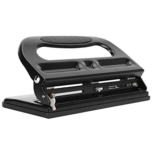Schwerer Metalllochstanzer für 3 Löcher, 3 Löcher Ring Puncher für Bindemittel, 3 Löcher Punch Fit Desktop Holess Puncher Manuelle Stanzmaschine Büro von HERCHR