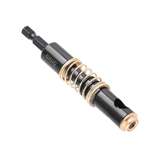 Selbst zentrierende Scharnierbohrmaschine, 5 mm 1/4 "schwarzer Scharnierbohrer Bit -Regal -Stift -Jig -Bohrbits auf Reisen von Bohrholz Plastik 1/4inch Hex Shank (5mm) von HERCHR