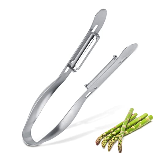 Spargelschäler, Doppelter Gemüseschäler aus Edelstahl für Spargel, Karotten, Pastinaken, Gurken Spargelschäler, Doppelter Gemüseschäler aus Edelstahl für Spargel, Karotten, Pastinaken, Gurken von HERCHR
