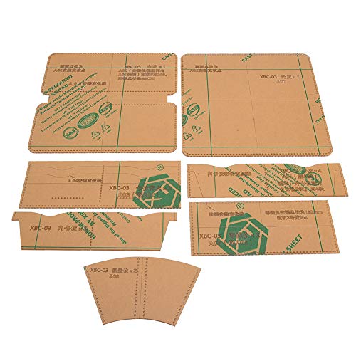Wallet Pattern for Sewing, Clear Acrylic Template Set Stencil Leather Craft Tool Manual Leather Hand Craft for Purse, Quilting, Sewing Wallet Pattern for Sewing, Clear Acrylic Template Set Stencil Leather Craft Tool Manual Leather Hand Craft for Purse, Quilting, Sewing von HERCHR