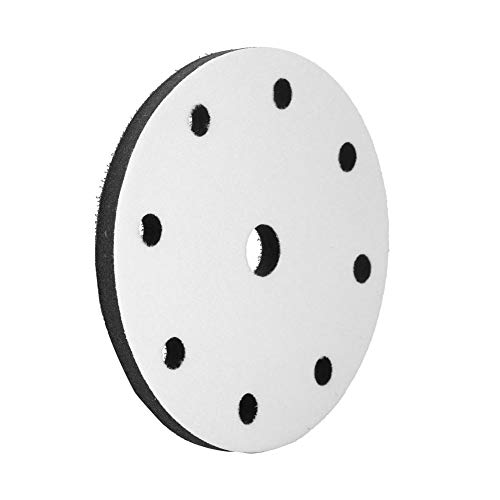 Weiches Schwammkissen-Schnittstellen-Pufferpad, Schleifpads mit weicher Dichte, Schleifkissen-Puffer-Stützpad für das Polieren von Holzarbeiten im Automobilbereich (6 inches 9 holes) von HERCHR