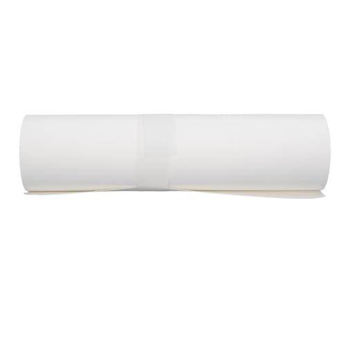 Weißes Verpackungspapier, 10 m Länge Bastelpapier Roll weiße Semi -Baumwollwaschable Staffel Gemälde Zeichnung Papier Kinder Kunstzubehör für Handwerk, Zeichnen und Malerei (39 cm*10m) von HERCHR