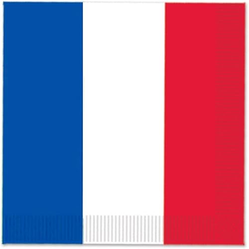 Französische Party Dekorationen, 100 Stück Blau, Weiß und Rot Servietten für Paris Französische Party Zubehör Französische Party Dekorationen, 100 Stück Blau, Weiß und Rot Servietten für Paris Französische Party Zubehör von HEREER