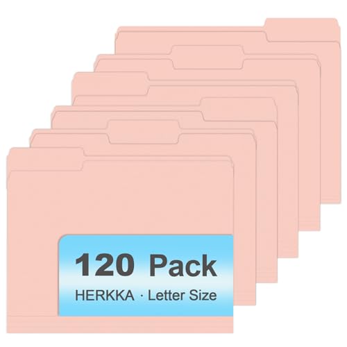 HERKKA Aktenordner, 120 Stück, 1/3 geschnittene Registerkarten, ideal zum Organisieren und Abheften, Briefgröße, Rosa HERKKA Aktenordner, 120 Stück, 1/3 geschnittene Registerkarten, ideal zum Organisieren und Abheften, Briefgröße, Rosa von HERKKA