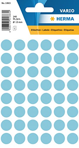 Etikett 12mm Farbpunkt blau 240Et 1Pack Etikett 12mm Farbpunkt blau 240Et 1Pack von HERMA