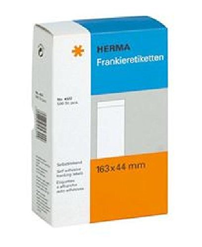 Frankieretiketten 163x44mm ws einzeln m. Abziehlasche Frankieretiketten 163x44mm ws einzeln m. Abziehlasche von HERMA