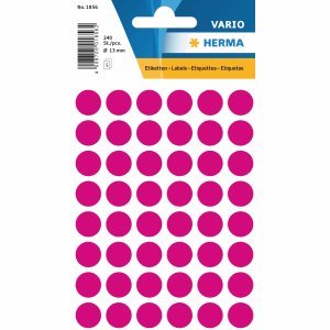 HERMA 10 x Vielzweck-Etiketten 13mm pink VE=240 Stück HERMA 10 x Vielzweck-Etiketten 13mm pink VE=240 Stück von HERMA