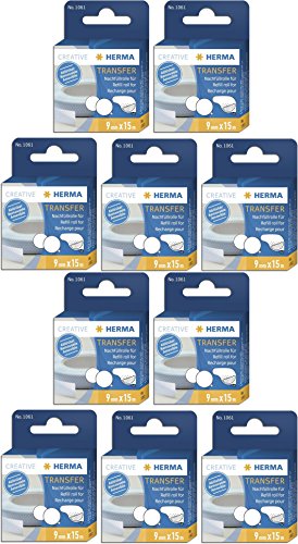 HERMA 1061 Nachfüllkassette für (Kleberoller, ablösbar, 9mm x 15m) (10) von HERMA