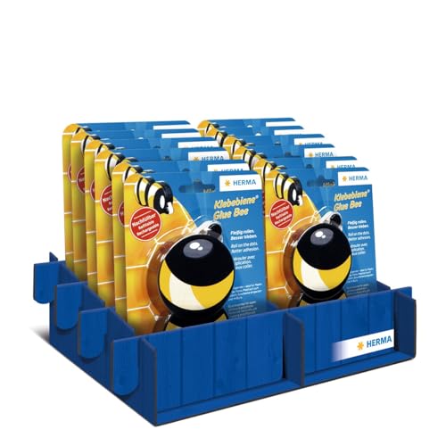 HERMA 1120 Kleberoller Display doppelseitig nachfüllbar ablösbar, 15 m, selbstklebender Klebeband Roller für Kinder, Fotoalbum, Scrapbook, Fotobuch, Basteln, Schule & Büro, schwarz gelb HERMA 1120 Kleberoller Display doppelseitig nachfüllbar ablösbar, 15 m, selbstklebender Klebeband Roller für Kinder, Fotoalbum, Scrapbook, Fotobuch, Basteln, Schule & Büro, schwarz gelb von HERMA