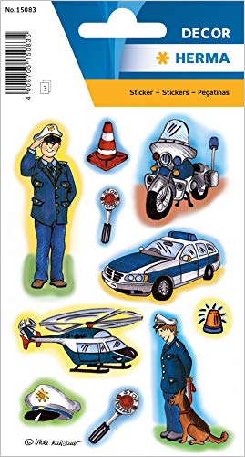 HERMA 15083 Aufkleber Polizei klein, 30 Stück, Berufe Sticker mit Polizist Polizeiauto Motiv, Kinder Etiketten für Fotoalbum Tagebuch Poesiealbum Scrapbooking Geburtstag Dekoration Briefe DIY Basteln HERMA 15083 Aufkleber Polizei klein, 30 Stück, Berufe Sticker mit Polizist Polizeiauto Motiv, Kinder Etiketten für Fotoalbum Tagebuch Poesiealbum Scrapbooking Geburtstag Dekoration Briefe DIY Basteln von HERMA