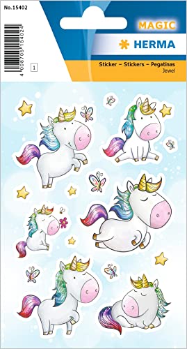 HERMA 15402 Aufkleber Einhorn Glitzer klein groß, 16 Stück, Tiere Sticker mit lustigen Einhörner Sterne Motiv, Kinder Etiketten für Fotoalbum Tagebuch Poesiealbum Scrapbooking Deko Briefe DIY Basteln HERMA 15402 Aufkleber Einhorn Glitzer klein groß, 16 Stück, Tiere Sticker mit lustigen Einhörner Sterne Motiv, Kinder Etiketten für Fotoalbum Tagebuch Poesiealbum Scrapbooking Deko Briefe DIY Basteln von HERMA