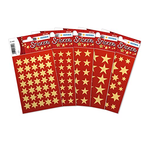 HERMA 15500 Aufkleber Sterne Gold klein groß, 423 Stück, Stern Sticker aus Papier, Weihnachtssticker Sternaufkleber für Weihnachten Geschenke Adventskalender Dekoration Kinder Belohnung DIY Basteln HERMA 15500 Aufkleber Sterne Gold klein groß, 423 Stück, Stern Sticker aus Papier, Weihnachtssticker Sternaufkleber für Weihnachten Geschenke Adventskalender Dekoration Kinder Belohnung DIY Basteln von HERMA