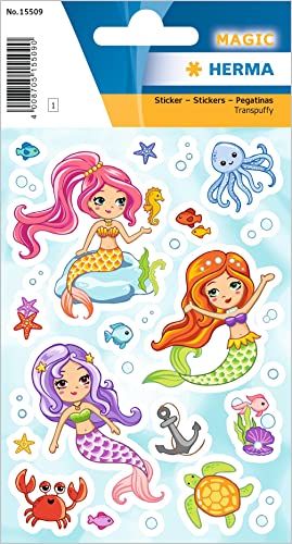 HERMA 15509 Aufkleber Meerjungfrau klein groß, 27 Stück, Mädchen Sticker mit lustige Meerestiere Anker Motiv, Kinder Etiketten für Fotoalbum Tagebuch Poesiealbum Scrapbooking Geburtstag Deko DIY HERMA 15509 Aufkleber Meerjungfrau klein groß, 27 Stück, Mädchen Sticker mit lustige Meerestiere Anker Motiv, Kinder Etiketten für Fotoalbum Tagebuch Poesiealbum Scrapbooking Geburtstag Deko DIY von HERMA