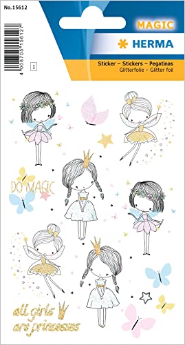HERMA 15612 Aufkleber Feen Elfen Glitzer klein groß, 22 Stück, Mädchen Sticker mit Feenstaub Motiv, Kinder Etiketten für Fotoalbum Tagebuch Poesiealbum Scrapbooking Geburtstag Deko Briefe DIY Basteln HERMA 15612 Aufkleber Feen Elfen Glitzer klein groß, 22 Stück, Mädchen Sticker mit Feenstaub Motiv, Kinder Etiketten für Fotoalbum Tagebuch Poesiealbum Scrapbooking Geburtstag Deko Briefe DIY Basteln von HERMA