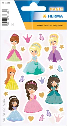 HERMA 15636 Aufkleber Prinzessin Glitzer klein groß, 24 Stück, Mädchen Sticker mit Princess Motiv, Kinder Etiketten für Fotoalbum Tagebuch Poesiealbum Scrapbooking Geburtstag Deko Briefe DIY Basteln HERMA 15636 Aufkleber Prinzessin Glitzer klein groß, 24 Stück, Mädchen Sticker mit Princess Motiv, Kinder Etiketten für Fotoalbum Tagebuch Poesiealbum Scrapbooking Geburtstag Deko Briefe DIY Basteln von HERMA