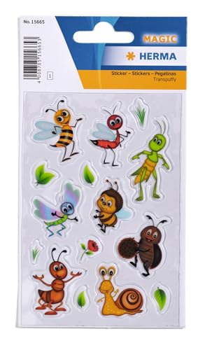 HERMA 15665 Aufkleber Insekten klein, 15 Stück, Tiere Sticker mit Biene Ameise Schnecke Schmetterling Grashüpfer Motiv, Kinder Etiketten für Fotoalbum Tagebuch Scrapbooking Dekoration Briefe Basteln HERMA 15665 Aufkleber Insekten klein, 15 Stück, Tiere Sticker mit Biene Ameise Schnecke Schmetterling Grashüpfer Motiv, Kinder Etiketten für Fotoalbum Tagebuch Scrapbooking Dekoration Briefe Basteln von HERMA