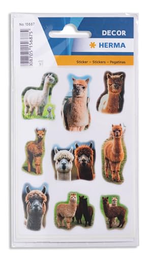 HERMA 15687 Aufkleber Alpaka klein groß, 27 Stück, Tiere Sticker mit lustigen Lama Motiv, Kinder Etiketten für Fotoalbum Tagebuch Poesiealbum Scrapbooking Geburtstag Dekoration Briefe DIY Basteln HERMA 15687 Aufkleber Alpaka klein groß, 27 Stück, Tiere Sticker mit lustigen Lama Motiv, Kinder Etiketten für Fotoalbum Tagebuch Poesiealbum Scrapbooking Geburtstag Dekoration Briefe DIY Basteln von HERMA