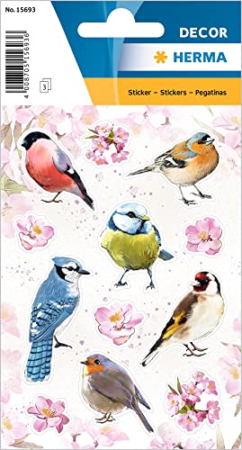 HERMA 15693 Tiere Sticker für Kinder, Bunte Heimatvögel (36 Aufkleber, Papier, matt) selbstklebend, permanent haftende Motiv Etiketten für Mädchen und Jungen, bunt HERMA 15693 Tiere Sticker für Kinder, Bunte Heimatvögel (36 Aufkleber, Papier, matt) selbstklebend, permanent haftende Motiv Etiketten für Mädchen und Jungen, bunt von HERMA