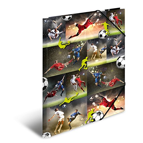 HERMA 19065 Sammelmappe DIN A3 Kunststoff, Serie Sports Collection, Motiv Fussball, mit Gummi-Eckspanner, 1 Zeichenmappe HERMA 19065 Sammelmappe DIN A3 Kunststoff, Serie Sports Collection, Motiv Fussball, mit Gummi-Eckspanner, 1 Zeichenmappe von HERMA