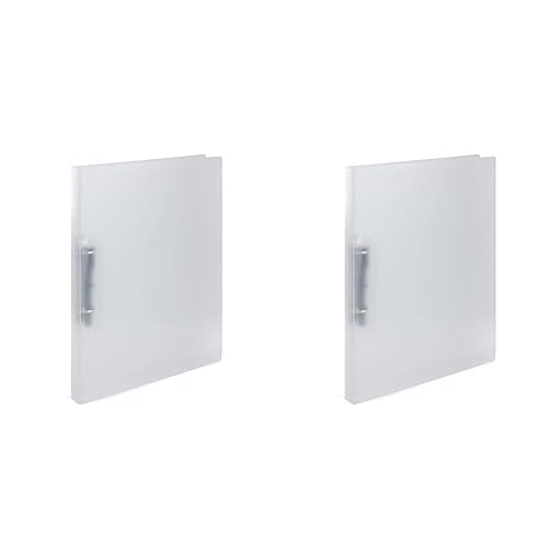 HERMA 19159 Ringbücher A4 Transluzent Weiß, 3 Stück, schmal, 2 Ringe, 25 mm breit, Ordner aus Kunststoff mit Niederhalter für Schule & Büro, stabiles Ringordner Set aus Plastik für Jungen & Mädchen HERMA 19159 Ringbücher A4 Transluzent Weiß, 3 Stück, schmal, 2 Ringe, 25 mm breit, Ordner aus Kunststoff mit Niederhalter für Schule & Büro, stabiles Ringordner Set aus Plastik für Jungen & Mädchen von HERMA