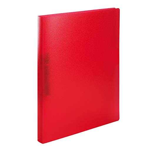 HERMA Ringbücher A4 Rot Transluzent Set, 3 Stück, schmal, 2 Ringe, 25 mm breit, Ringordner aus Kunststoff mit Niederhalter für Kinder, Jungen und Mädchen HERMA Ringbücher A4 Rot Transluzent Set, 3 Stück, schmal, 2 Ringe, 25 mm breit, Ringordner aus Kunststoff mit Niederhalter für Kinder, Jungen und Mädchen von HERMA
