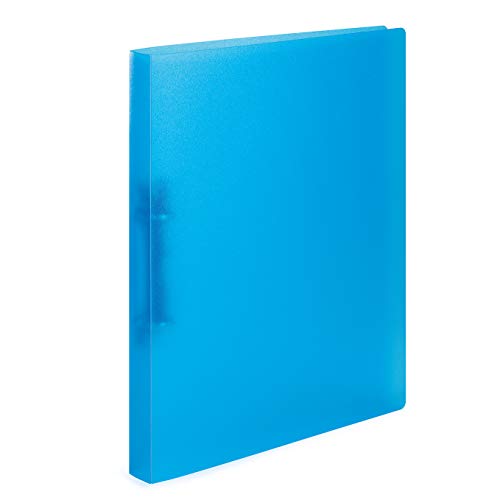 HERMA Ringbücher A4 Hellblau Transluzent Set, 3 Stück, schmal, 2 Ringe, 25 mm breit, Ringordner aus Kunststoff mit Niederhalter für Kinder, Jungen und Mädchen von HERMA