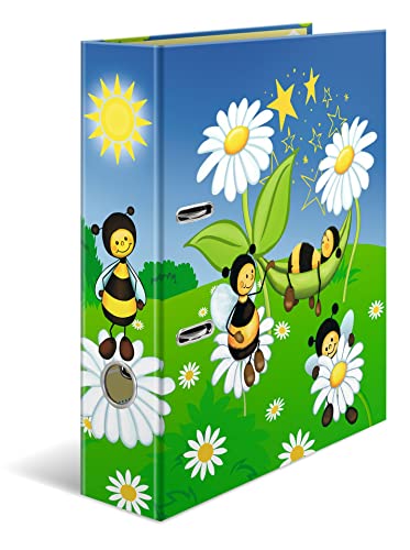 HERMA Ordner A4 Bienen Set, 10 Stück, 7 cm breit, Ringordner mit Kindergarten Motiv, bunter Aktenordner mit Innendruck für Jungen, Mädchen und Kinder HERMA Ordner A4 Bienen Set, 10 Stück, 7 cm breit, Ringordner mit Kindergarten Motiv, bunter Aktenordner mit Innendruck für Jungen, Mädchen und Kinder von HERMA