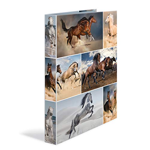 HERMA Ringbücher A4 Pferde Set, 3 Stück, schmal, 2 Ringe, 35 mm breit, Kinder Ringordner mit Tier Motiv, bunter Ordner mit Innendruck für Jungen und Mädchen HERMA Ringbücher A4 Pferde Set, 3 Stück, schmal, 2 Ringe, 35 mm breit, Kinder Ringordner mit Tier Motiv, bunter Ordner mit Innendruck für Jungen und Mädchen von HERMA