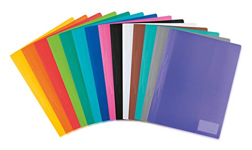 HERMA 19485 Schnellhefter A4 Transluzent Sortiment, 42 Stück, Sichthefter aus Kunststoff mit Beschriftungsetikett, Einstecktasche & Metallheftzunge, Plastik Schnellhefter Set für Schule & Büro HERMA 19485 Schnellhefter A4 Transluzent Sortiment, 42 Stück, Sichthefter aus Kunststoff mit Beschriftungsetikett, Einstecktasche & Metallheftzunge, Plastik Schnellhefter Set für Schule & Büro von HERMA